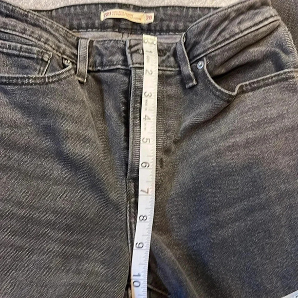 Levi's High Rise Skinny 721, Washed  Black - Picture 6 of 11